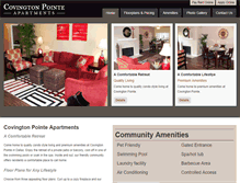 Tablet Screenshot of covingtonpointeapartments.com